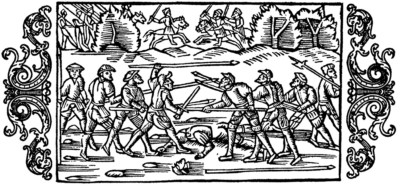 Olaus Magnus Historia om de nordiska folken. Bok 8 - Kapitel 21 - Om mångahanda slag af krigare. - Utgivningsår 1555.
